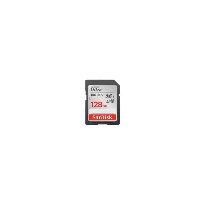 SANDISK SDSDUNB-128G-GN6IN Ultra UHS I 128GB SD Card 140MB/s