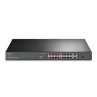 TP-LINK TL-SL1218P 16-Port 10/100 Mbps + 2-Port Gigabit Rackmount Switch with 16-Port PoE+